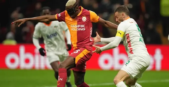 Galatasaray 3-1 Alanyaspor Maç Sonucu: Aslan Liderliğini Sürdürdü