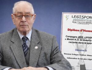 ERDOĞAN ARIPINAR’A ULUSLARARASI ONUR