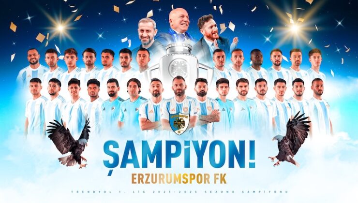 Erzurumspor FK Süper Lig’e Yükseldi